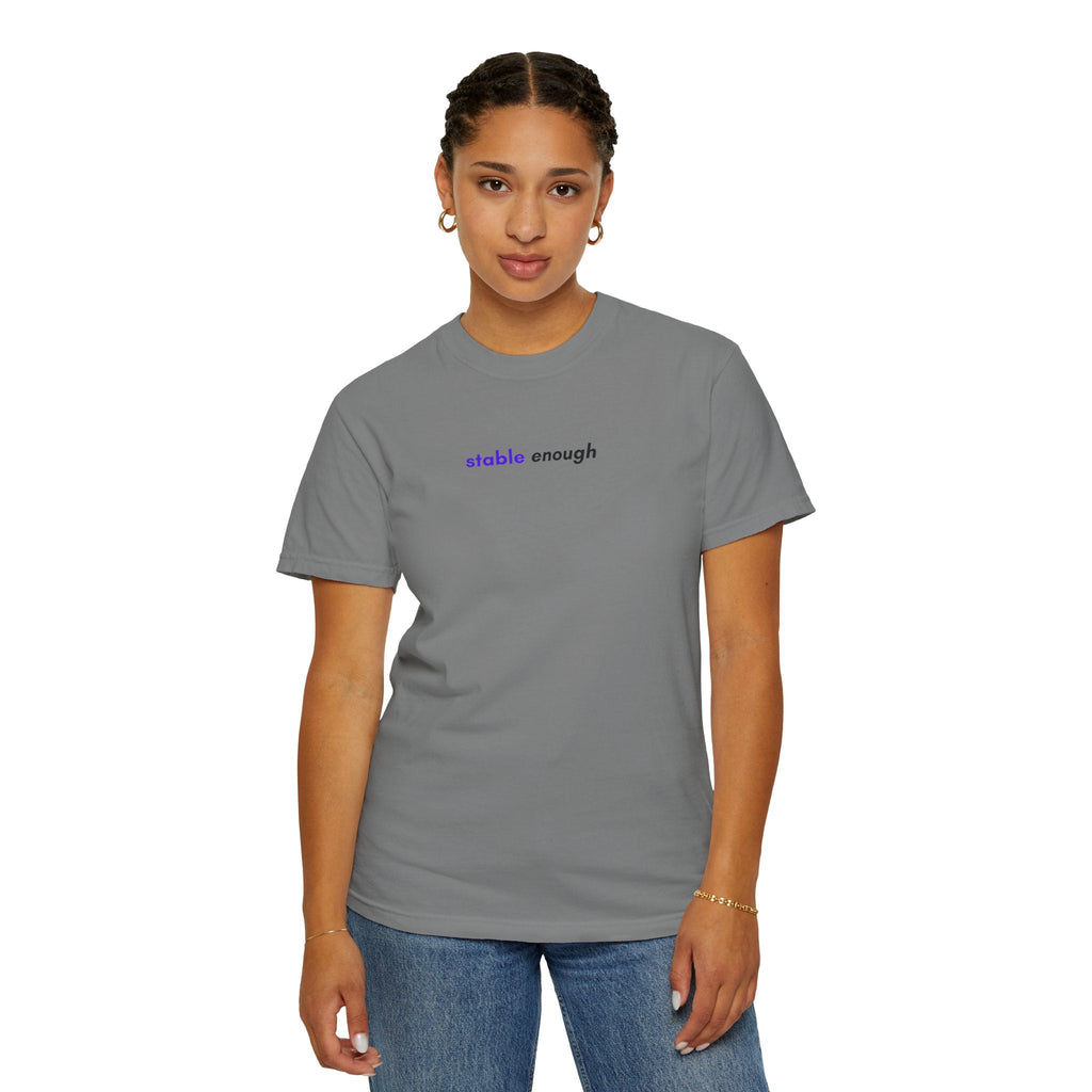 Stable Enough Epilepsy Awareness T-Shirt | Minimal Awareness Tee