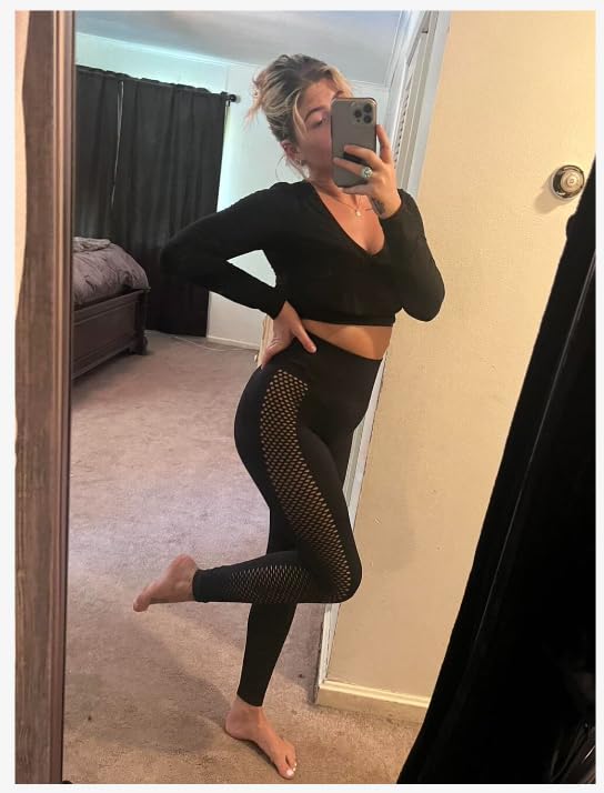MGULEEYI New Lifting Leggings Women High Waisted Seamless Workout Leggings Gym Booty Tights Tummy Control Yoga Pants