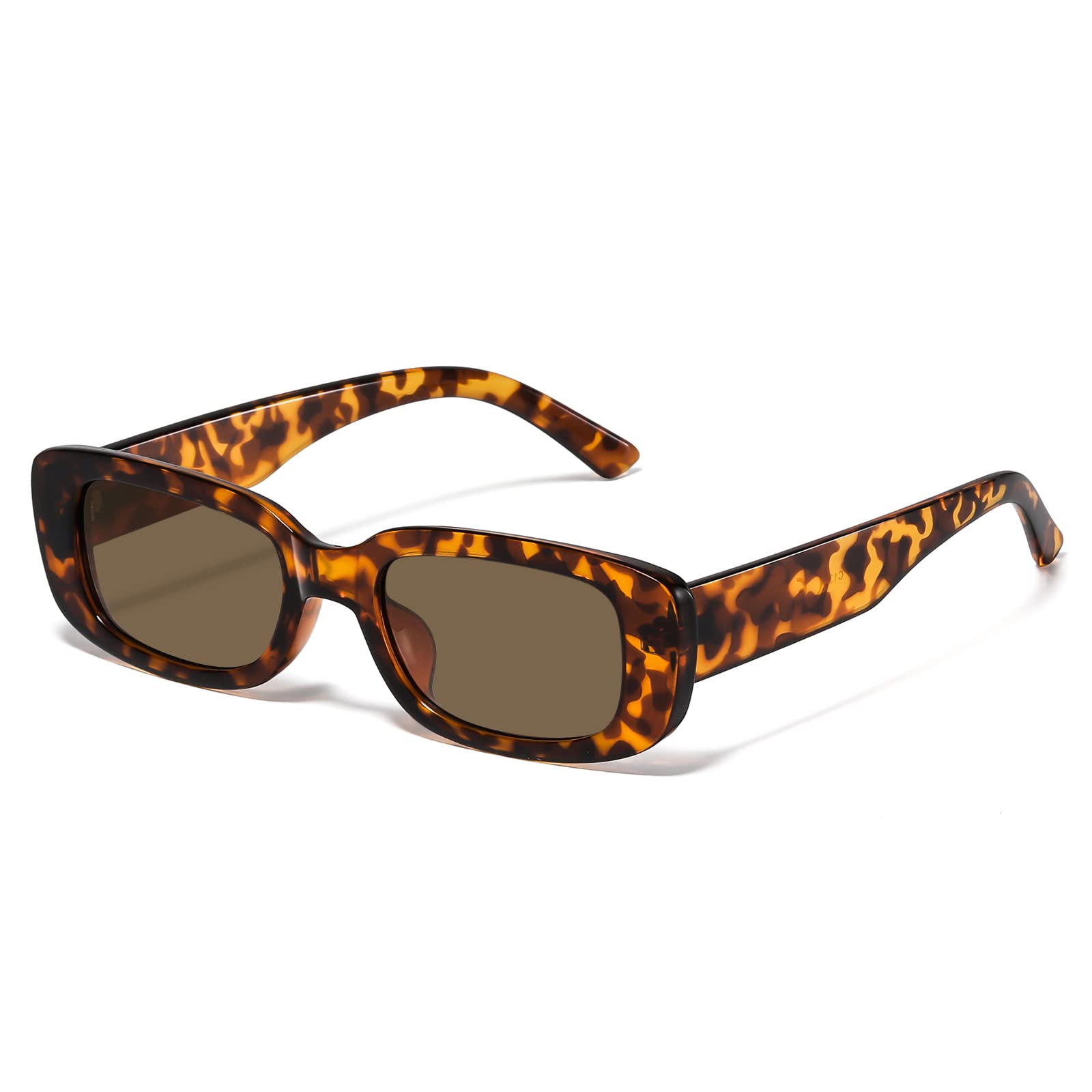 JASPIN Rectangle Sunglasses for Women Men Trendy Y2k Retro 90s Sun Glasses UV Protection Cool Square Frame