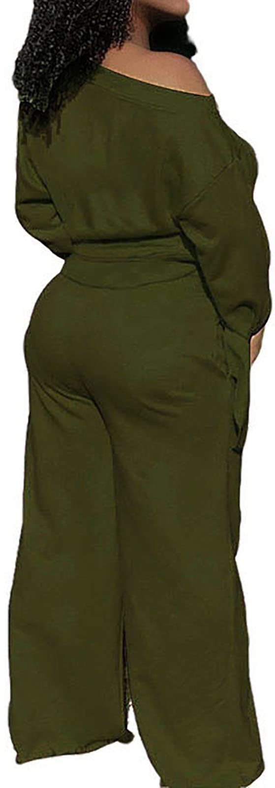 Yiershu Lounge Sets for Women 2026 Sweatsuits 2 Piece Outfit Tracksuit Matching Set Wide Leg Sweatpant