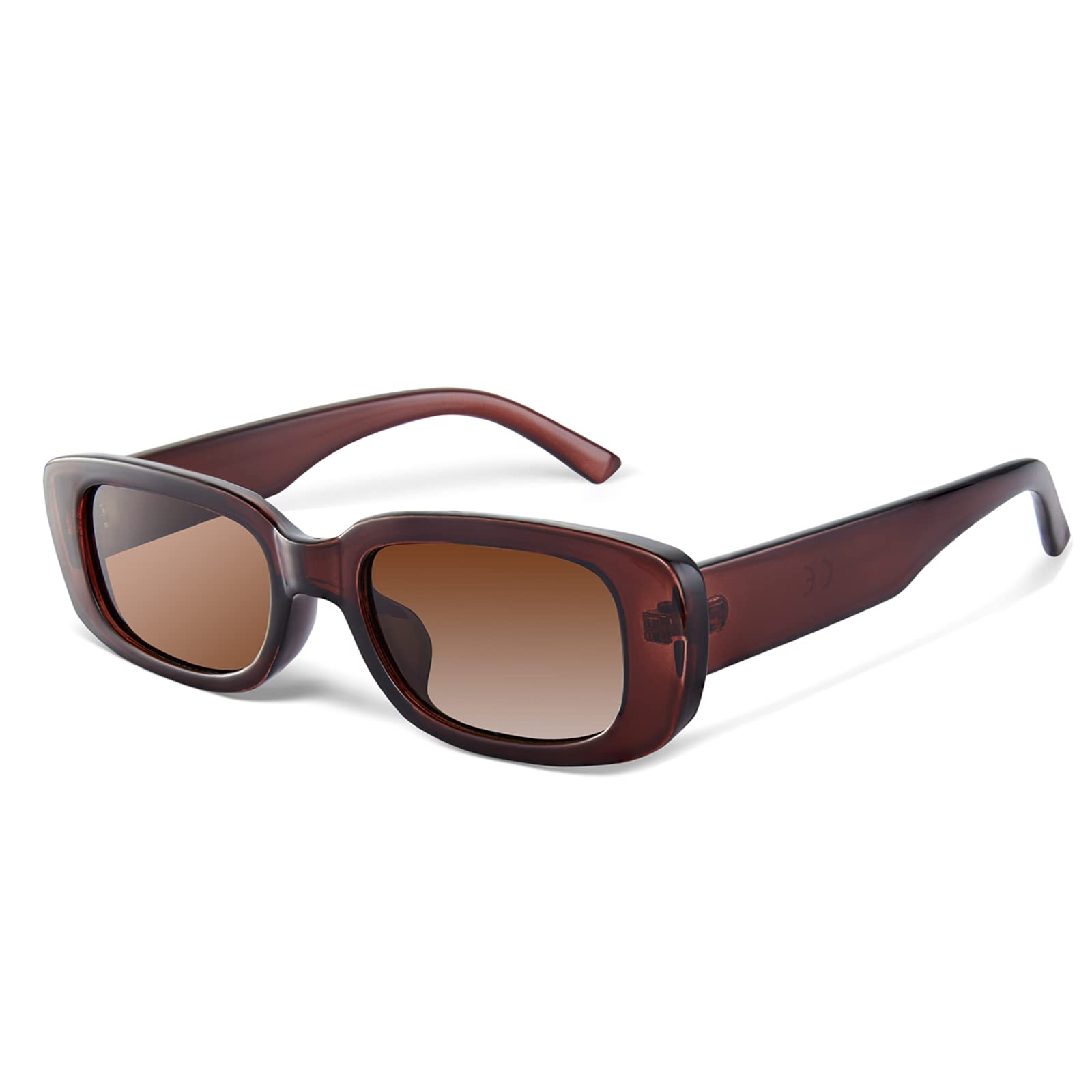 JASPIN Rectangle Sunglasses for Women Men Trendy Y2k Retro 90s Sun Glasses UV Protection Cool Square Frame