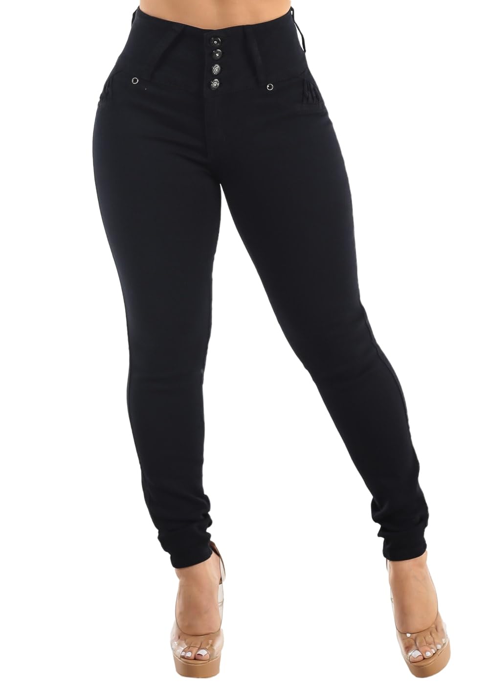 Moda Xpress High Waisted Butt Lifting Jeans for Women - Colombian Skinny Jeans Levanta Cola