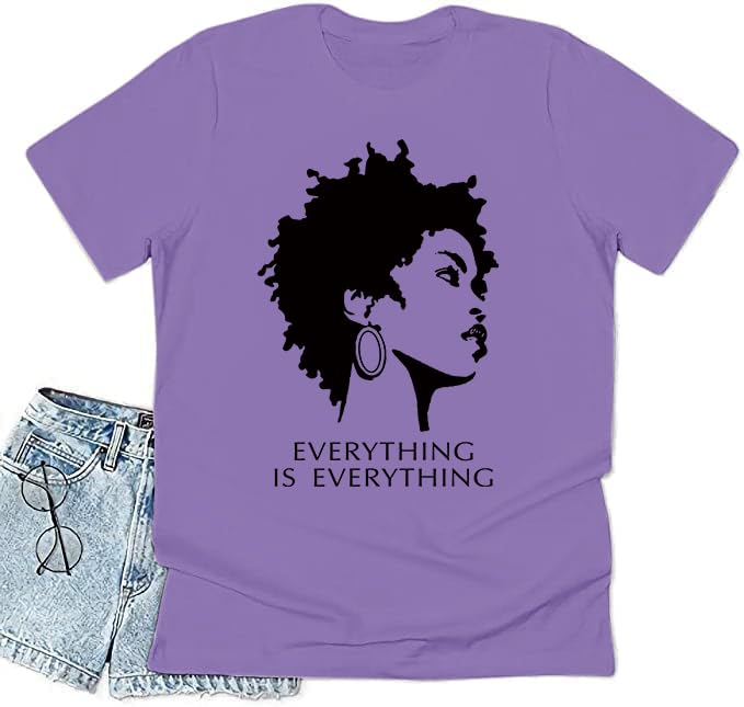 Black History Shirts Black Graphic tees for Men and Women, Magic Fashion Afro American Natural Hair Vintage Melanin T-Shirts