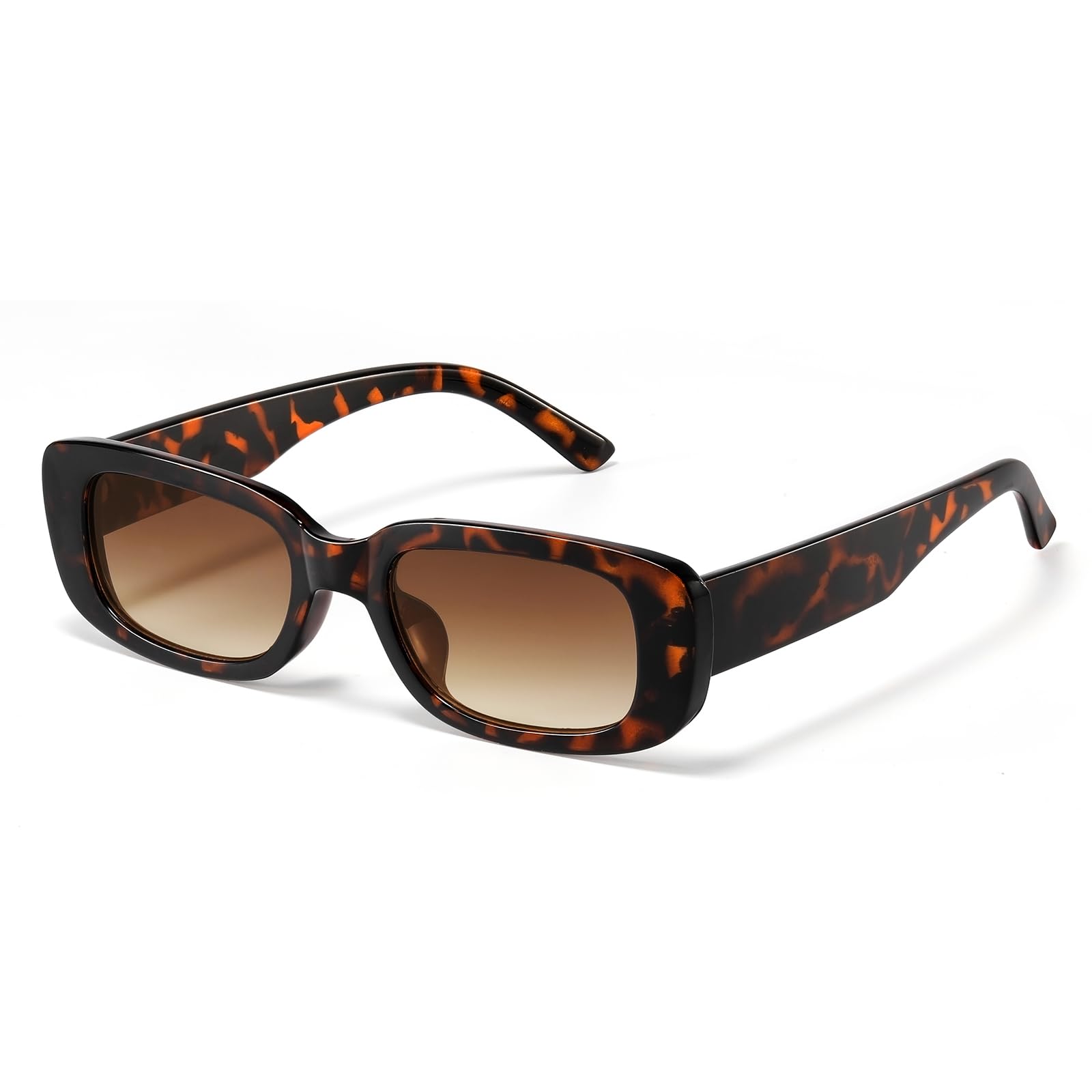 JASPIN Rectangle Sunglasses for Women Men Trendy Y2k Retro 90s Sun Glasses UV Protection Cool Square Frame