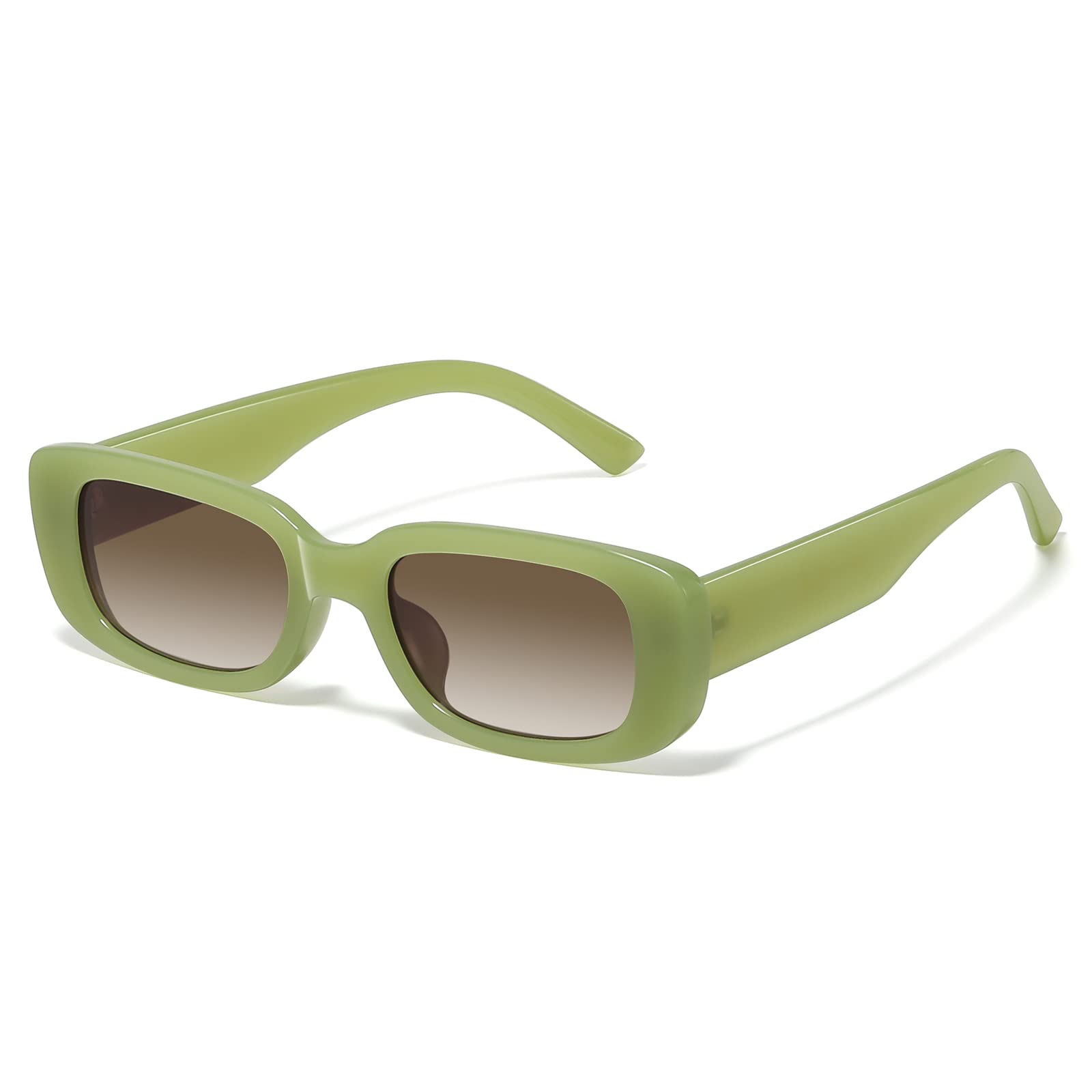 JASPIN Rectangle Sunglasses for Women Men Trendy Y2k Retro 90s Sun Glasses UV Protection Cool Square Frame