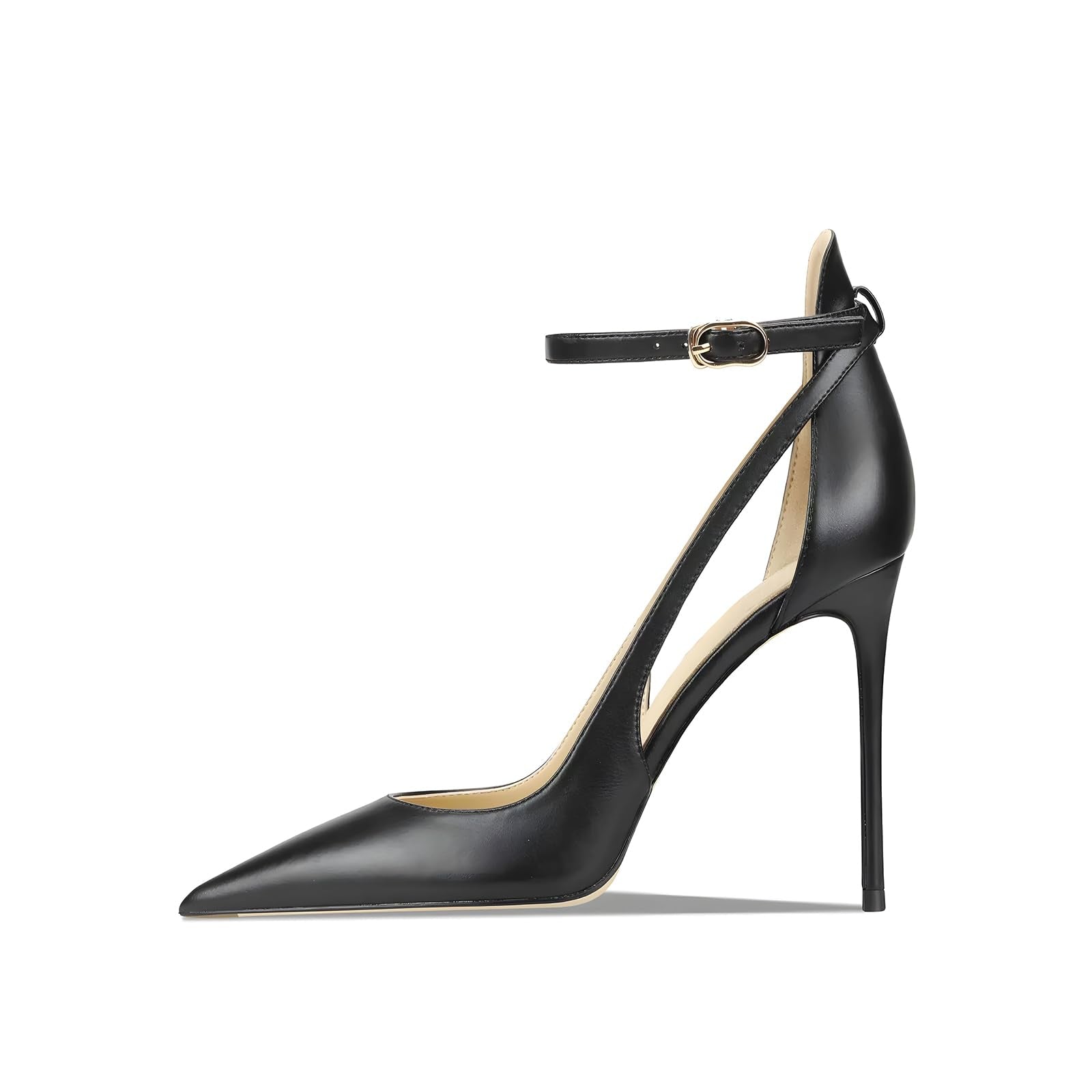 Qunvngutui Women's Pointed-Toe Bag-Toe Strappy High-Heeled Shoes Sexy Stiletto Pumps