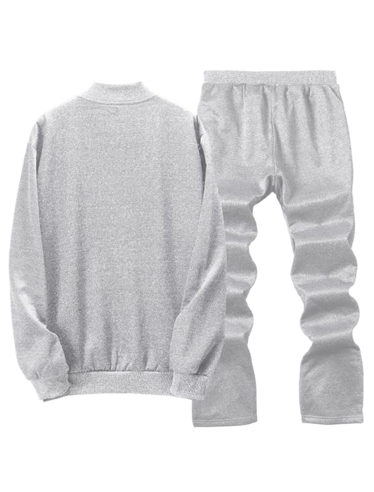 Lavnis Men's Casual Tracksuit Long Sleeve Running Jogging Athletic Sports Set