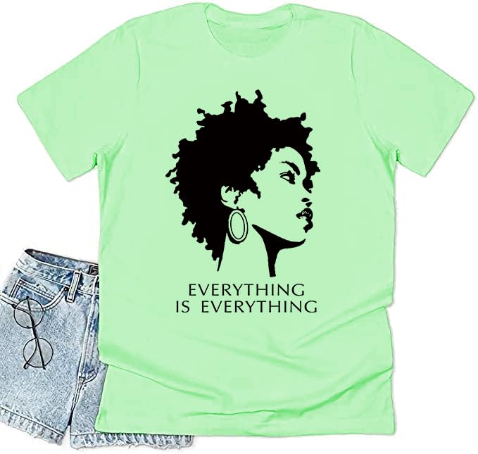 Black History Shirts Black Graphic tees for Men and Women, Magic Fashion Afro American Natural Hair Vintage Melanin T-Shirts