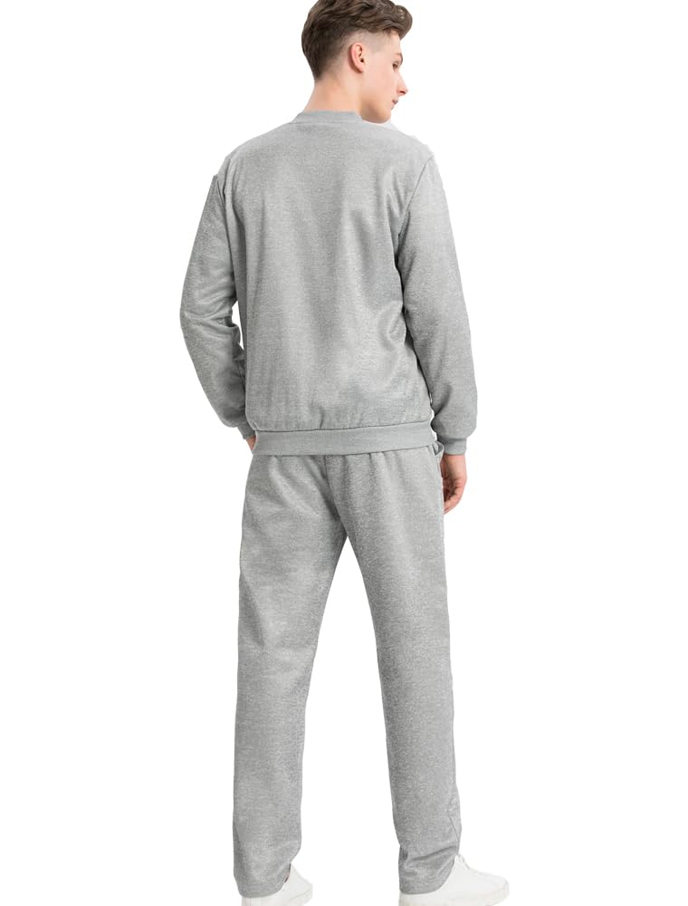 Lavnis Men's Casual Tracksuit Long Sleeve Running Jogging Athletic Sports Set