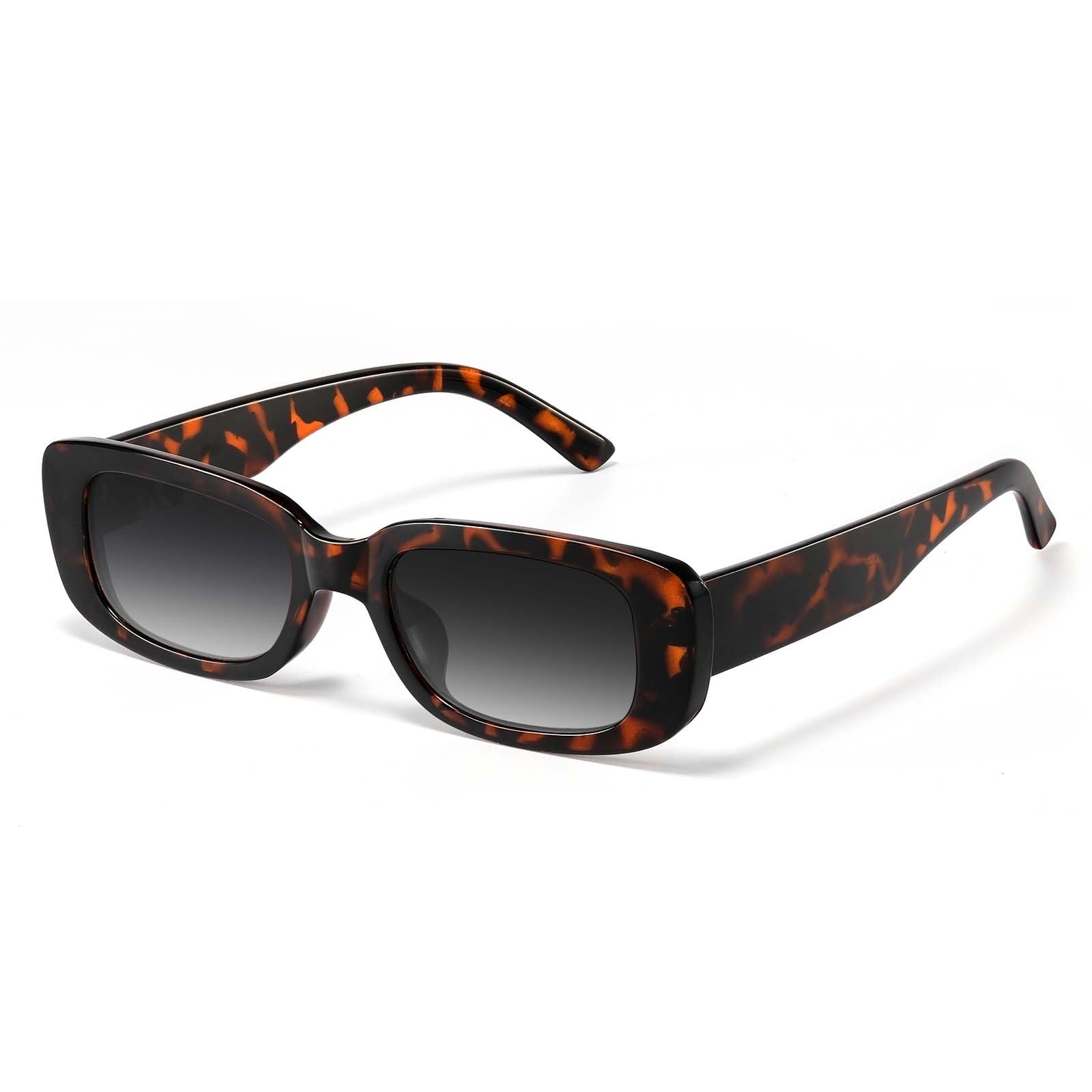 JASPIN Rectangle Sunglasses for Women Men Trendy Y2k Retro 90s Sun Glasses UV Protection Cool Square Frame