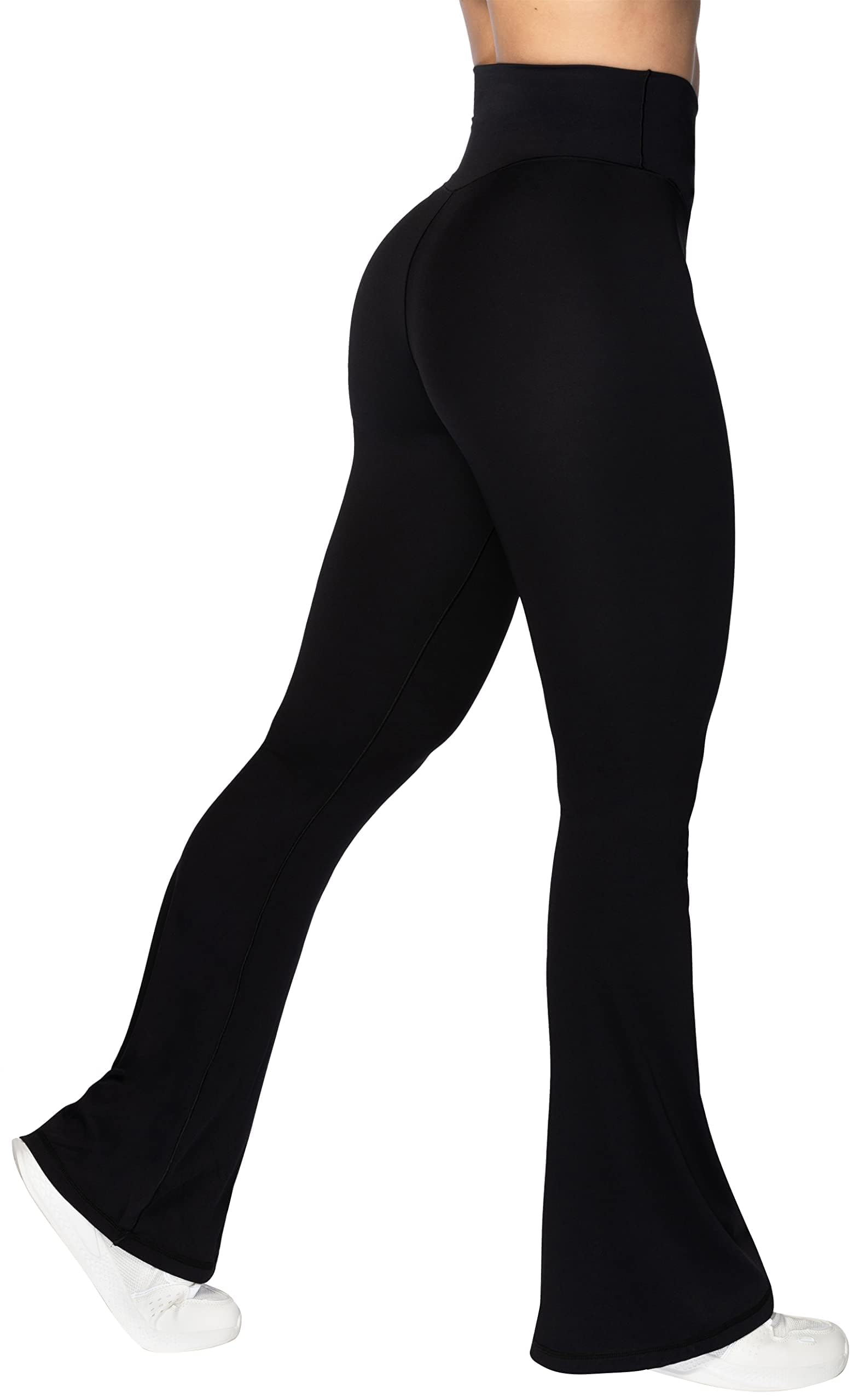 Sunzel Flare Leggings, Crossover Yoga Pants with Tummy Control, High-Waisted and Wide Leg