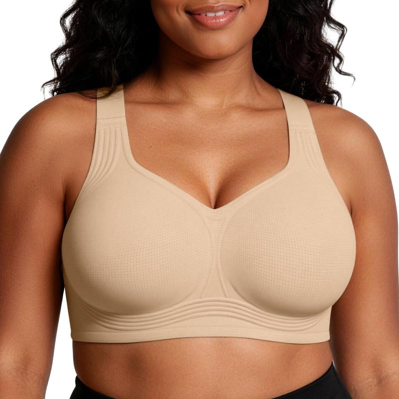 ProKloud Jelly Bras for Women No Underwire Wireless Bra with Support and Lift Full Coverage Plus Size Comfy Seamless Bra