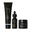 Buttah Transforming Kit for Melanin Rich Skin | Moisturizer 2 oz | Vitamin C Serum 1 oz | Cleanser 3.4 oz | Black Owned Skincare