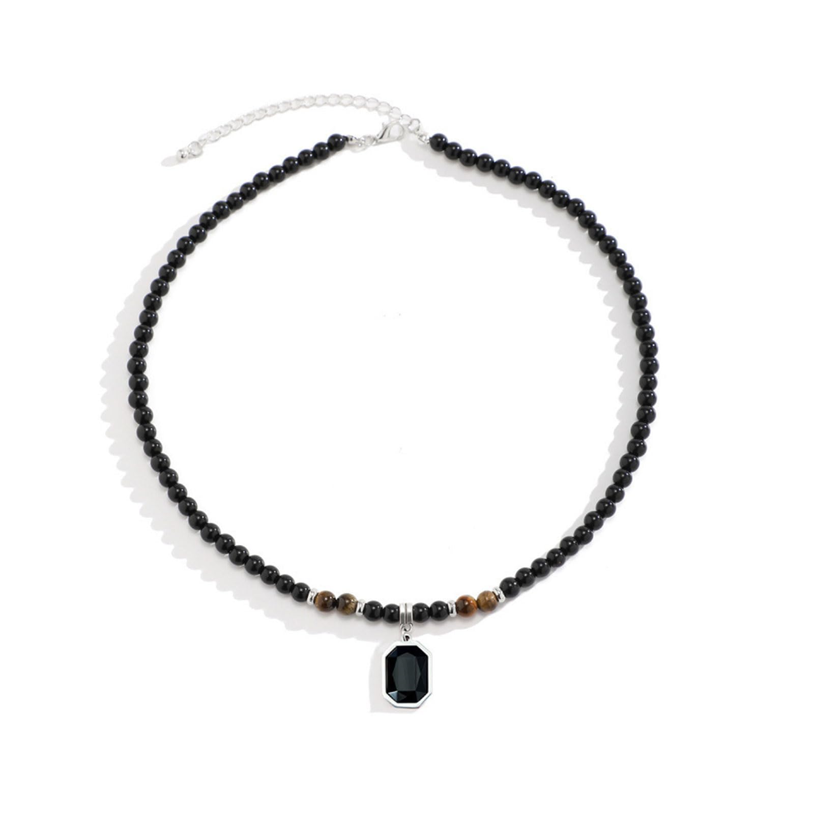 cotwdi Puka Shell Necklace Men Beaded Beach Necklaces for Men Surfer Necklace Black Brown Wood Beaded Jewelry Coconut Shell Conch Cowrie Seashell Necklaces Hawaiian Summer Beach Jewelry