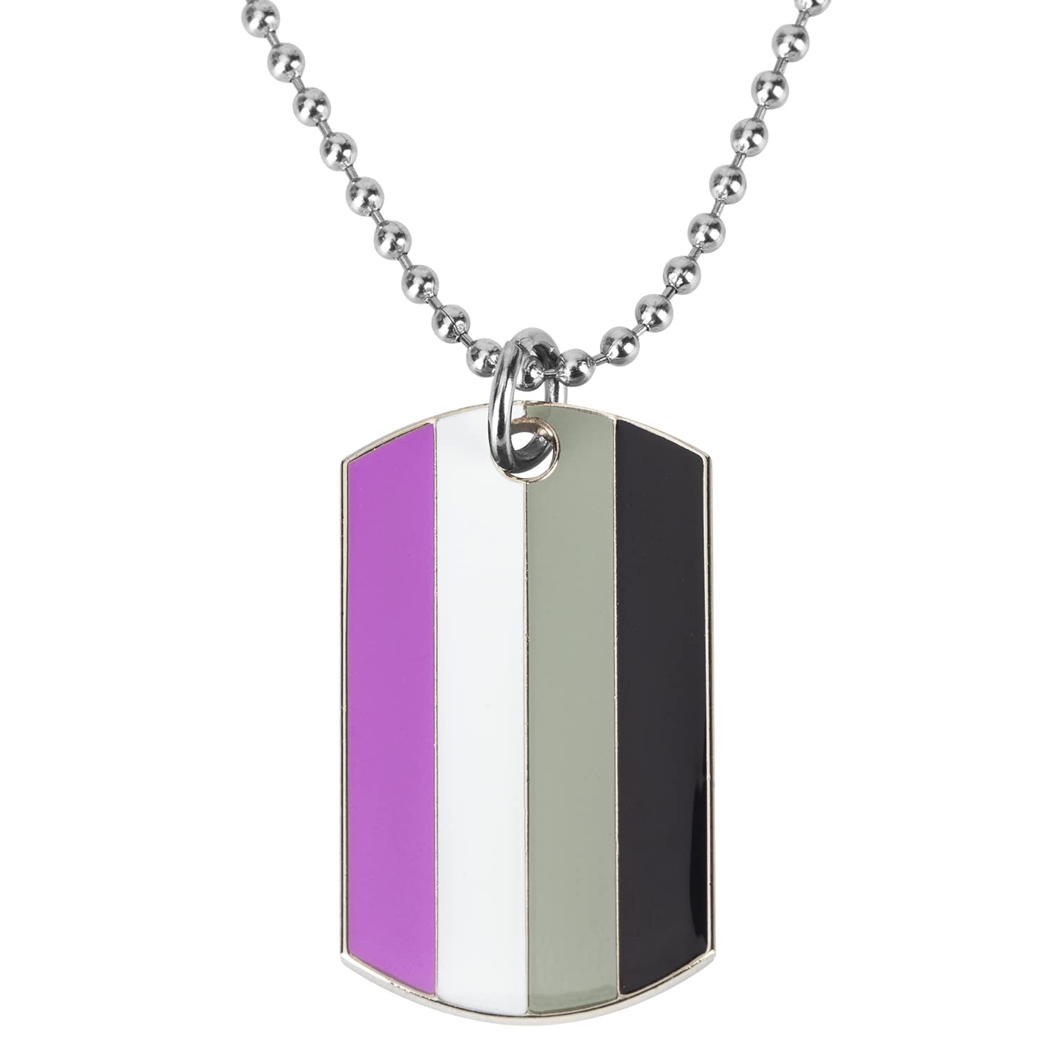 COLDDOX Progress Pride Dog Tags Pendant Rainbow Pride Gift LGBT Necklace