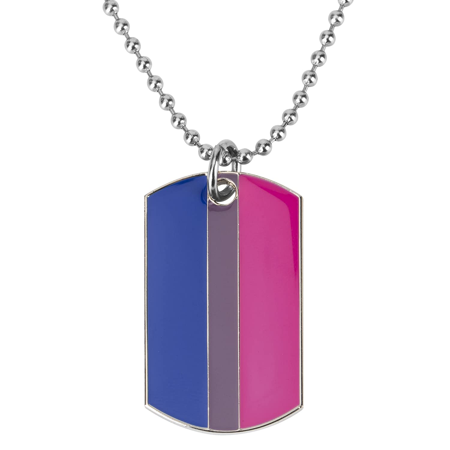 COLDDOX Progress Pride Dog Tags Pendant Rainbow Pride Gift LGBT Necklace