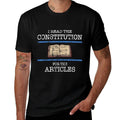 History Teachers Read The Constitution Distressed Funny  Wrinkle-resistant T-Shirt