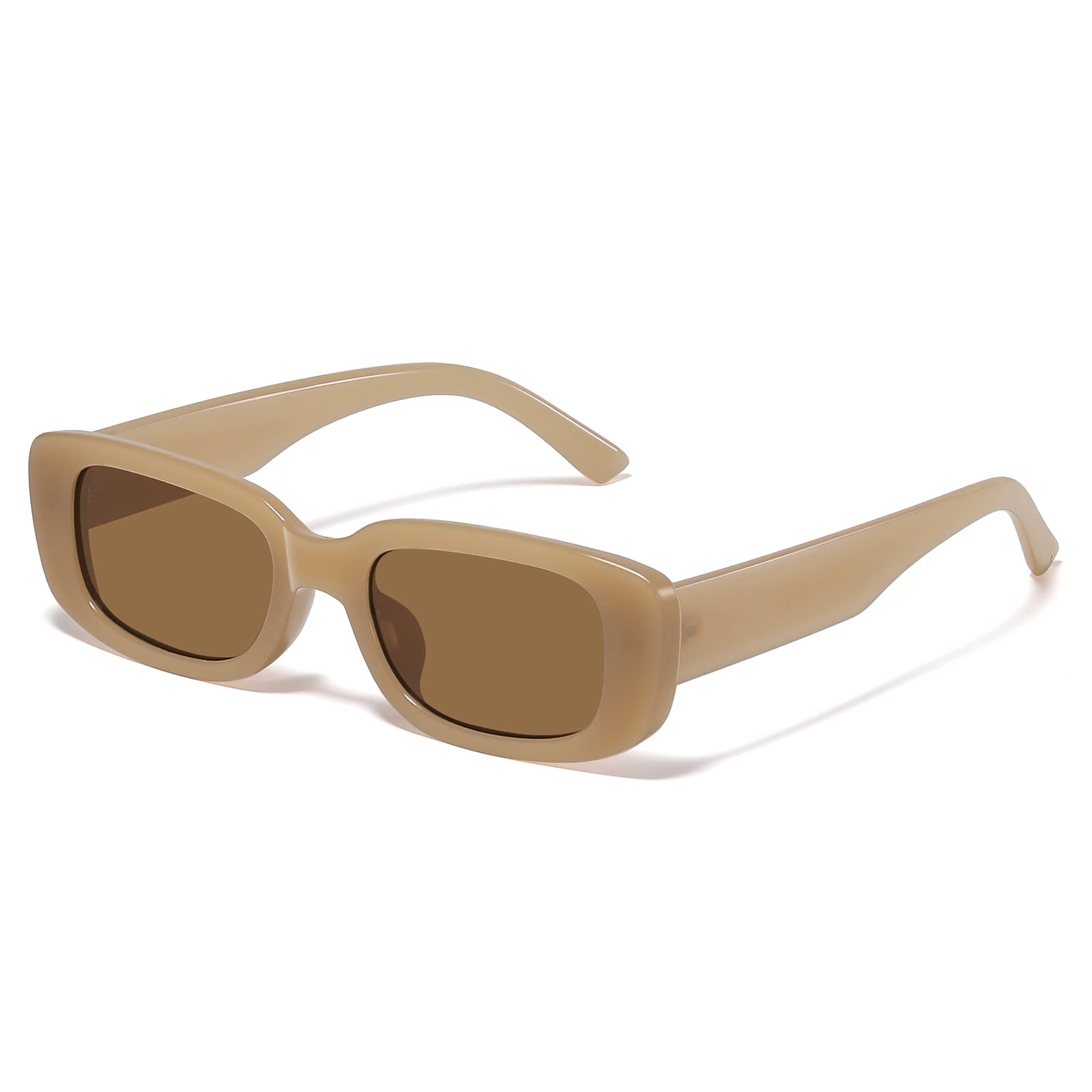 JASPIN Rectangle Sunglasses for Women Men Trendy Y2k Retro 90s Sun Glasses UV Protection Cool Square Frame