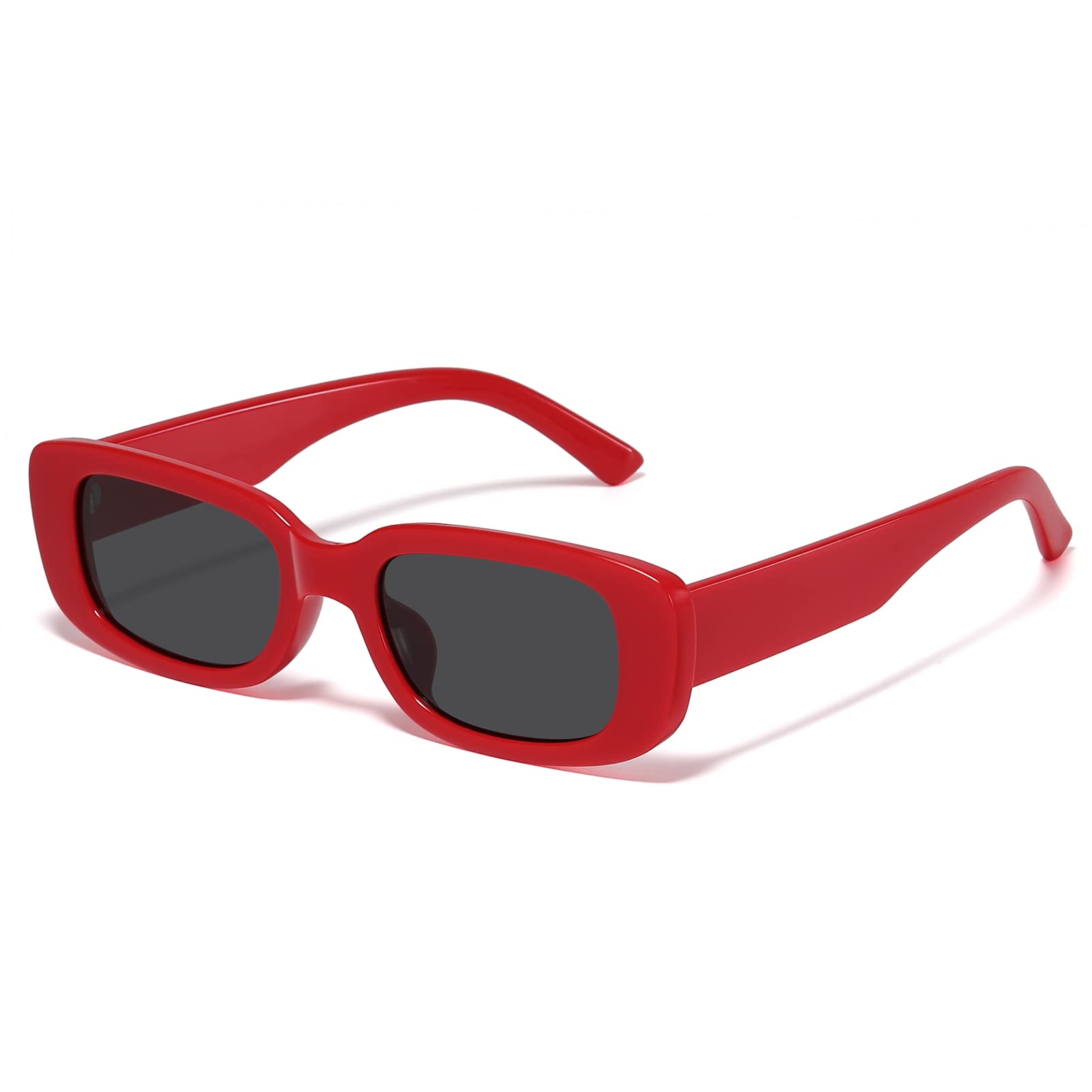JASPIN Rectangle Sunglasses for Women Men Trendy Y2k Retro 90s Sun Glasses UV Protection Cool Square Frame