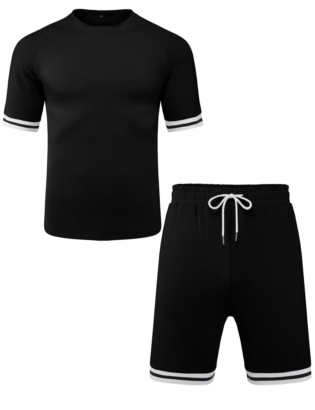 Babioboa Mens Short Sets 2 Piece Outfits Fashion Summer Tracksuit Casual Shirt Shorts Slim Fit Athletic Sports Sweatsuit