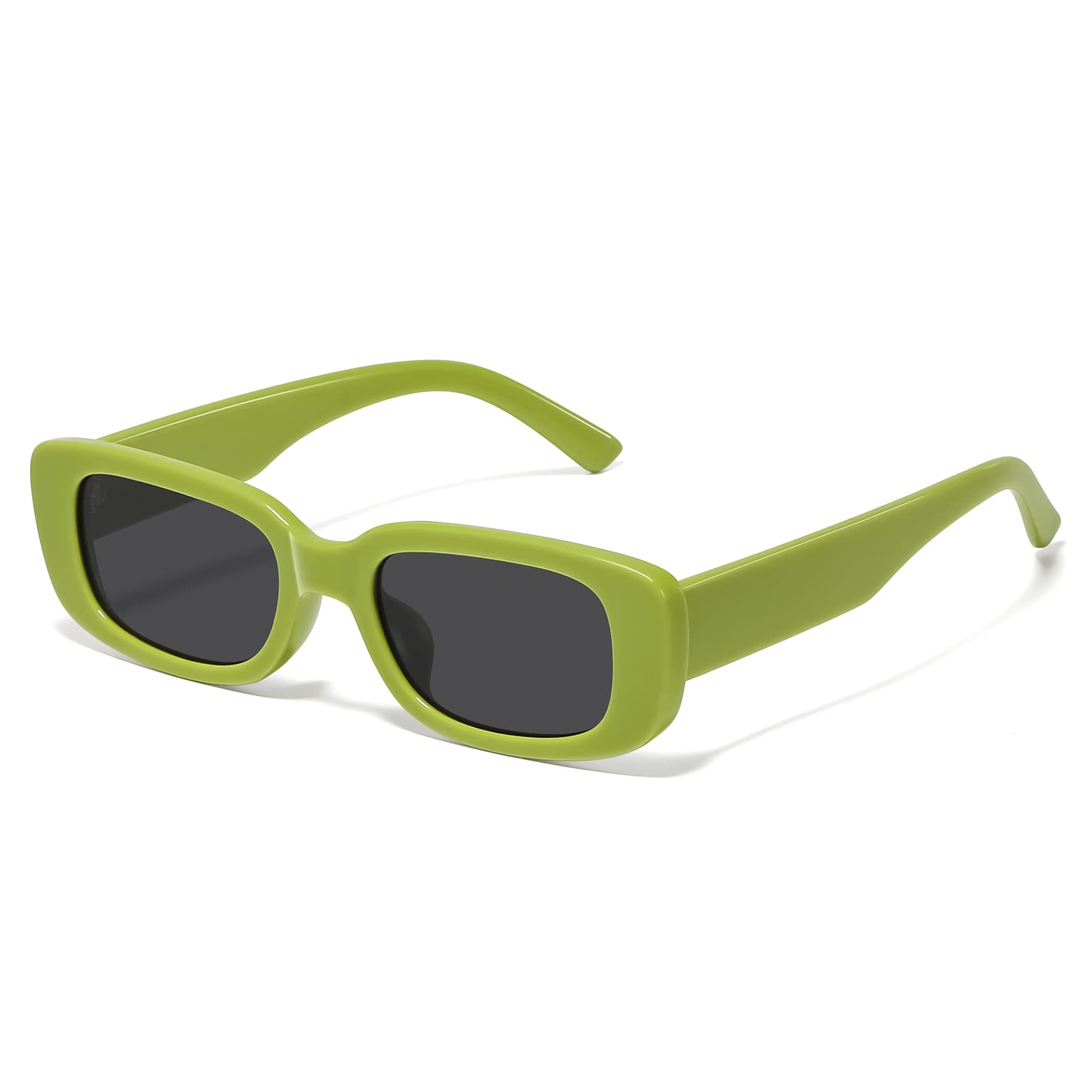 JASPIN Rectangle Sunglasses for Women Men Trendy Y2k Retro 90s Sun Glasses UV Protection Cool Square Frame