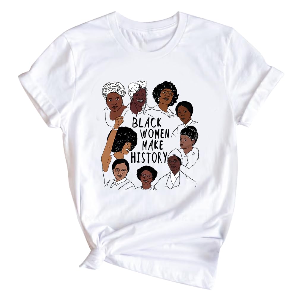Black History Shirts Black Graphic tees for Men and Women, Magic Fashion Afro American Natural Hair Vintage Melanin T-Shirts