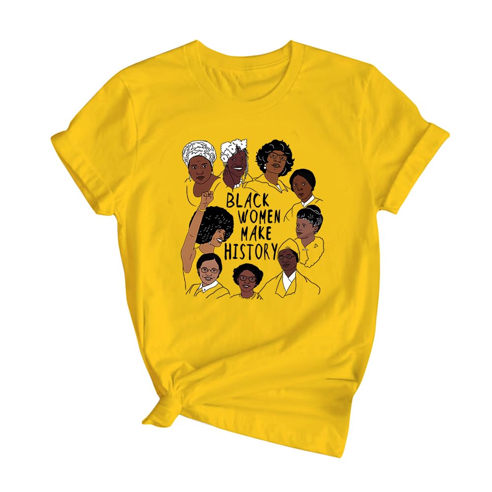 Black History Shirts Black Graphic tees for Men and Women, Magic Fashion Afro American Natural Hair Vintage Melanin T-Shirts
