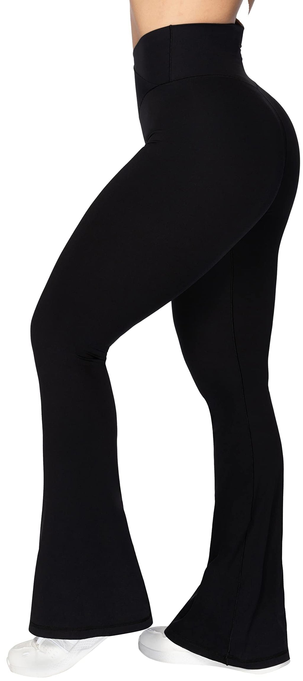 Sunzel Flare Leggings, Crossover Yoga Pants with Tummy Control, High-Waisted and Wide Leg