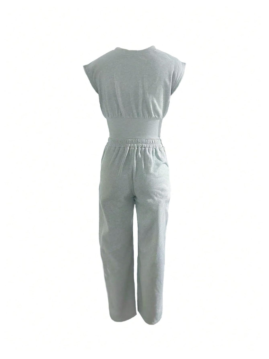 SweatyRocks Women's 2 Piece Outfits Dolman Sleeve Fitted Crop Top and Crisscross Pants Set