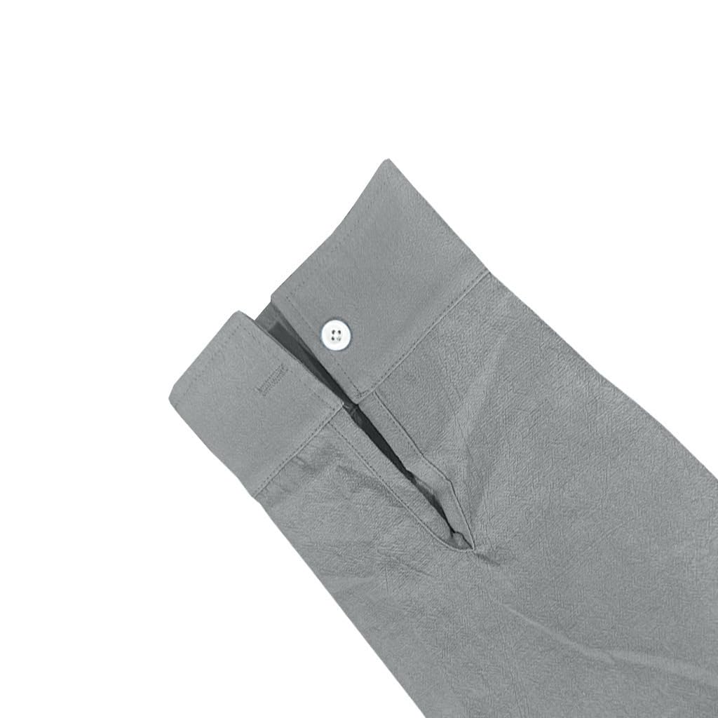Men's Long Sleeve Button Down Shirts 2026 Trendy Henley Neck Linen Shirts Regular Fit Summer Beach Vacation Tops