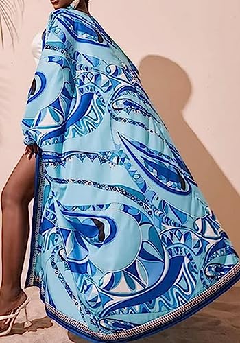 2 Piece Outfits for Women Sexy Beach Cover Up Shorts Set Open Front Long Cardigan