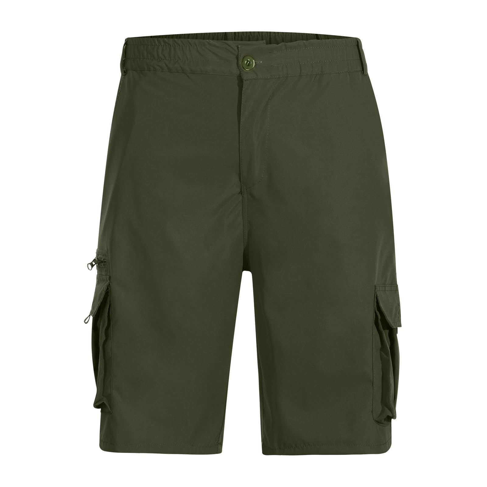 SMIDOW Cargo Shorts for Men - Big and Tall Casual Summer Elastic Waist Outdoor Work Hiking Cargo Short Pants with Pockets
