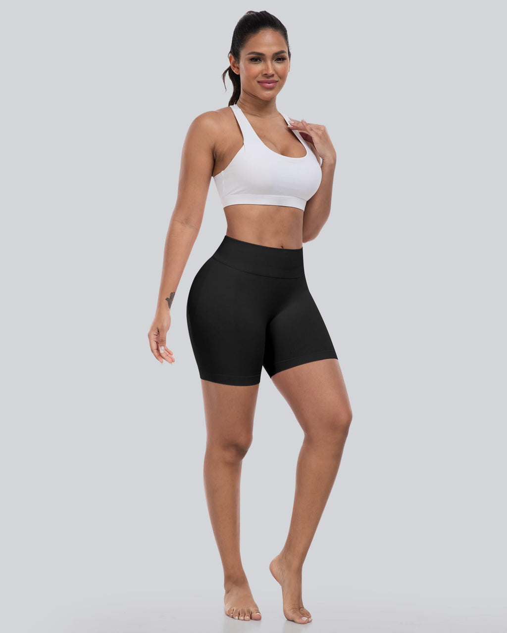 CHRLEISURE Workout Shorts Sets for Women, High Waisted Butt Lifting Scrunch Butt Sports Seamless Gym Shorts