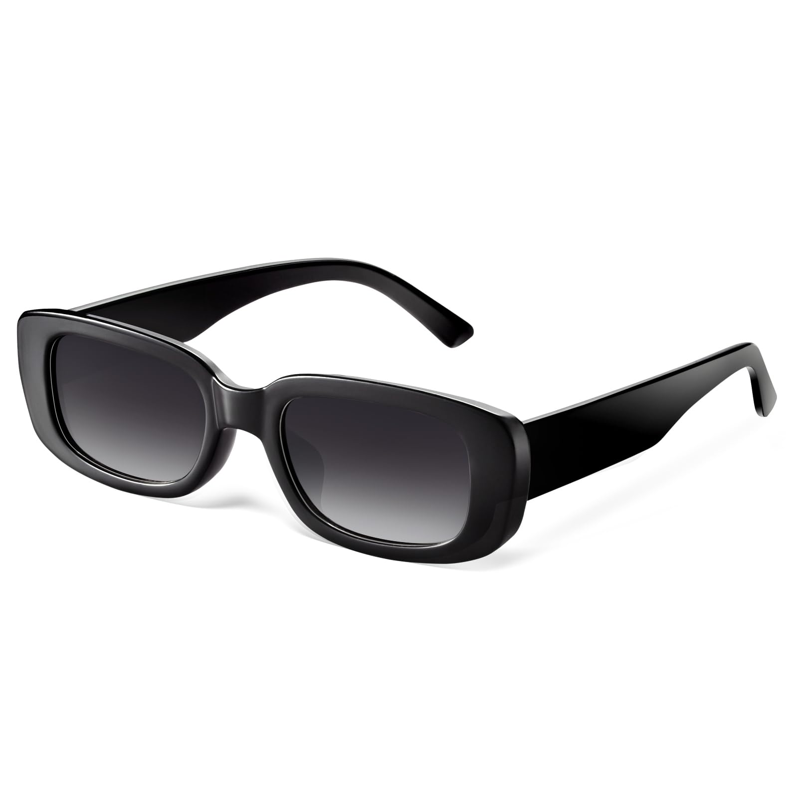 JASPIN Rectangle Sunglasses for Women Men Trendy Y2k Retro 90s Sun Glasses UV Protection Cool Square Frame
