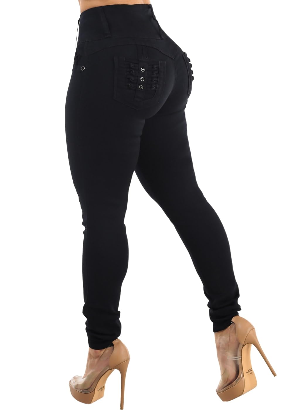 Moda Xpress High Waisted Butt Lifting Jeans for Women - Colombian Skinny Jeans Levanta Cola