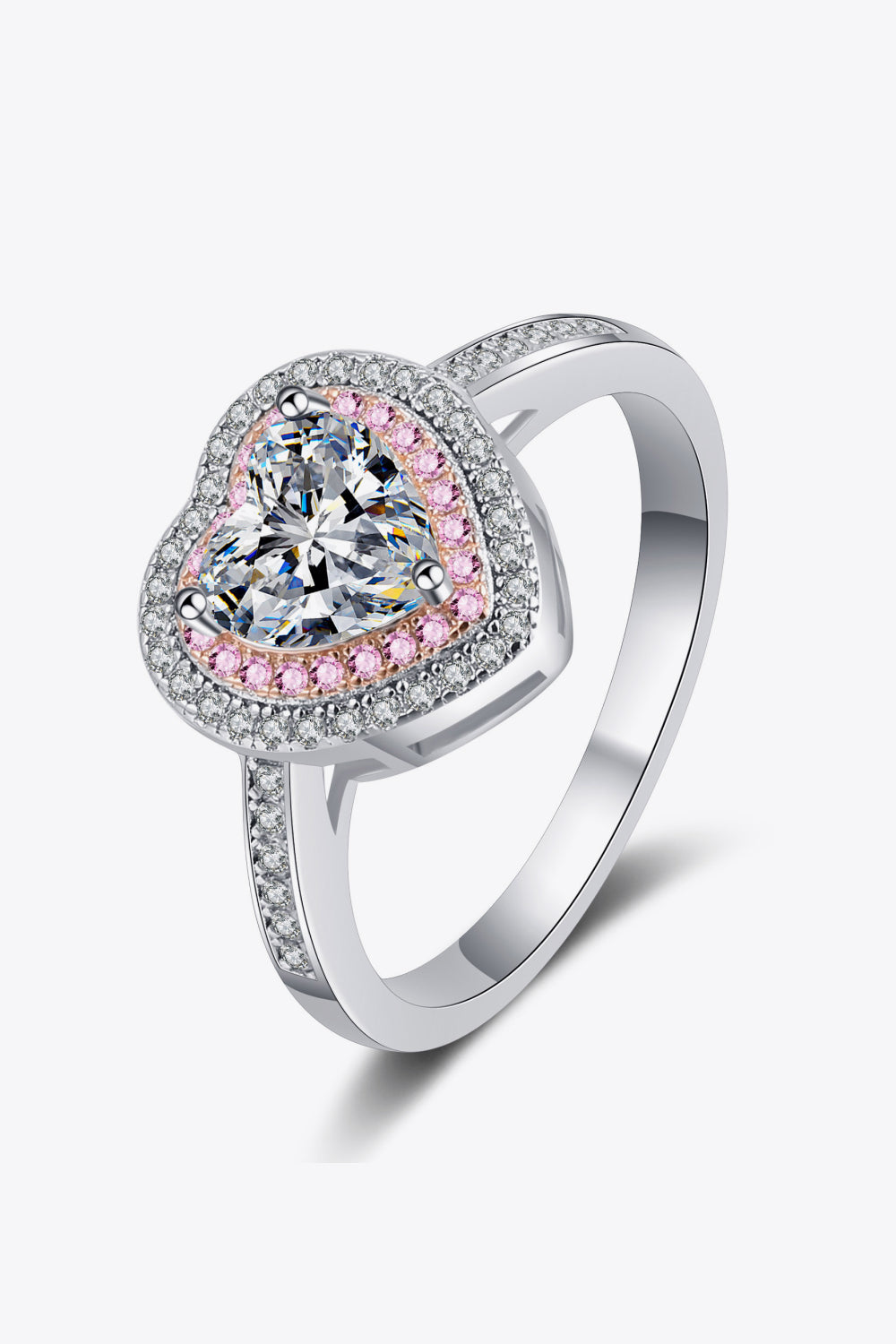 1 Carat Sparkala™ Two Tone Heart (Rhodium over Sterling Silver)