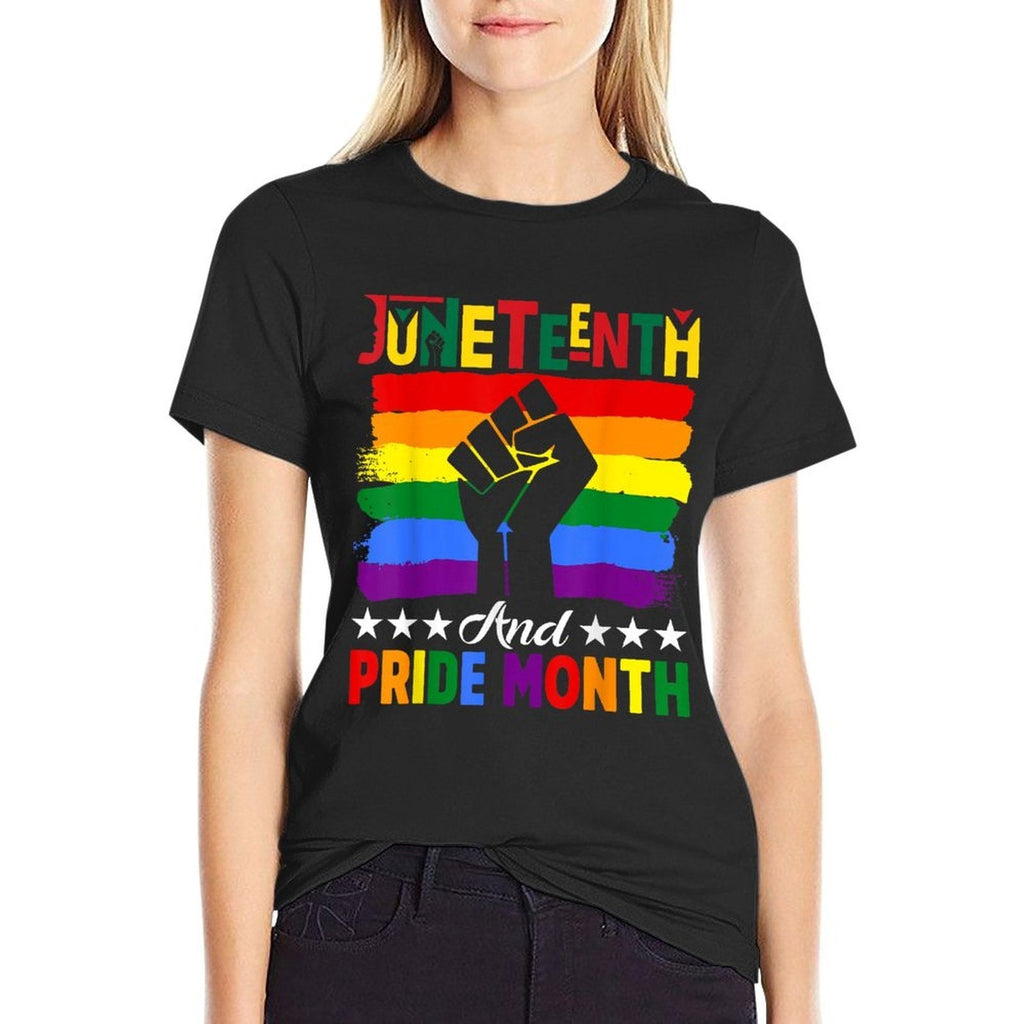 Celebrate Juneteenth And Pride Month Fist African Men Women  Affordable Price T-Shirt