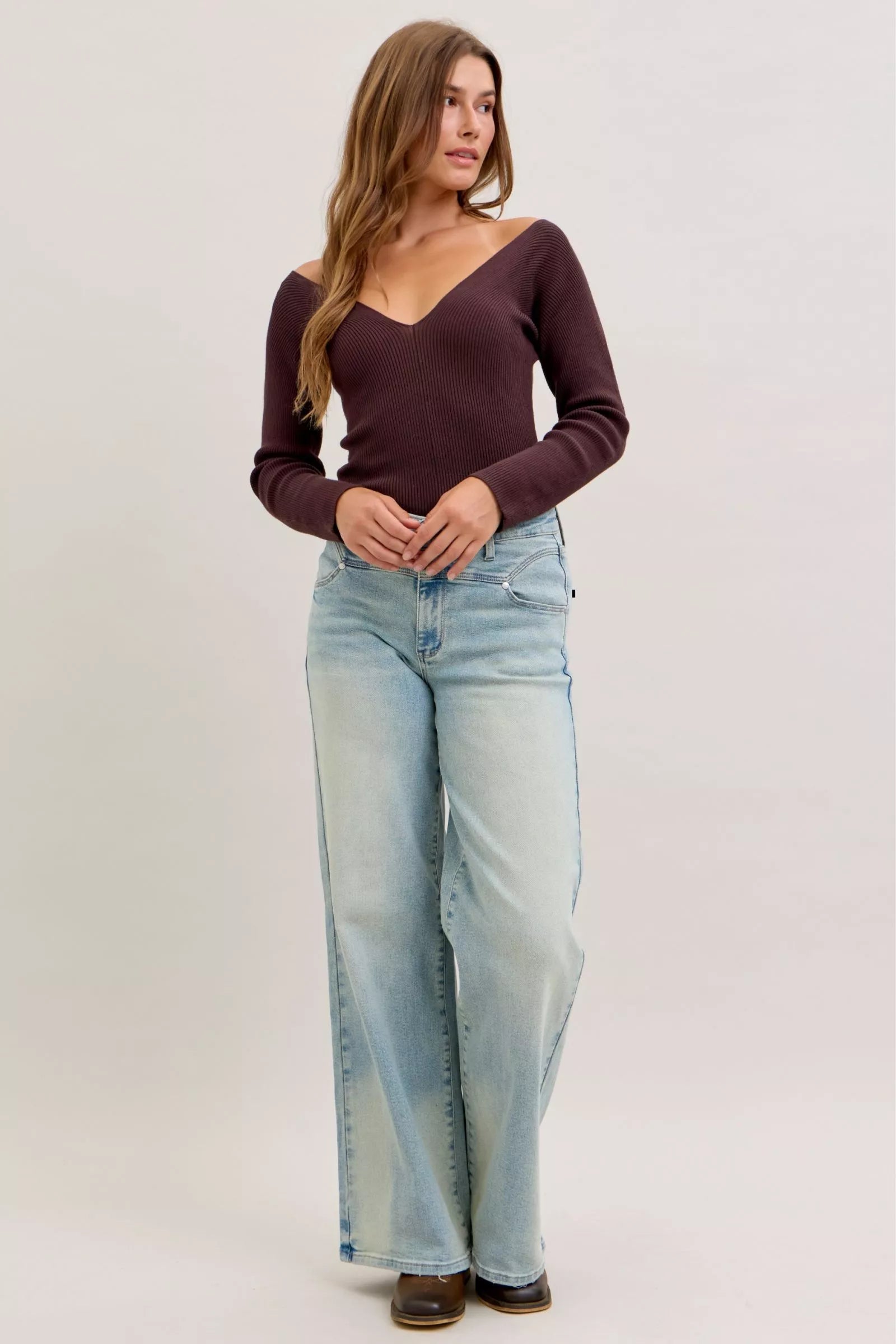 Judy Blue High Waist Jeans For Women With Flattering Column Straight Fit Versatile Everyday Wear