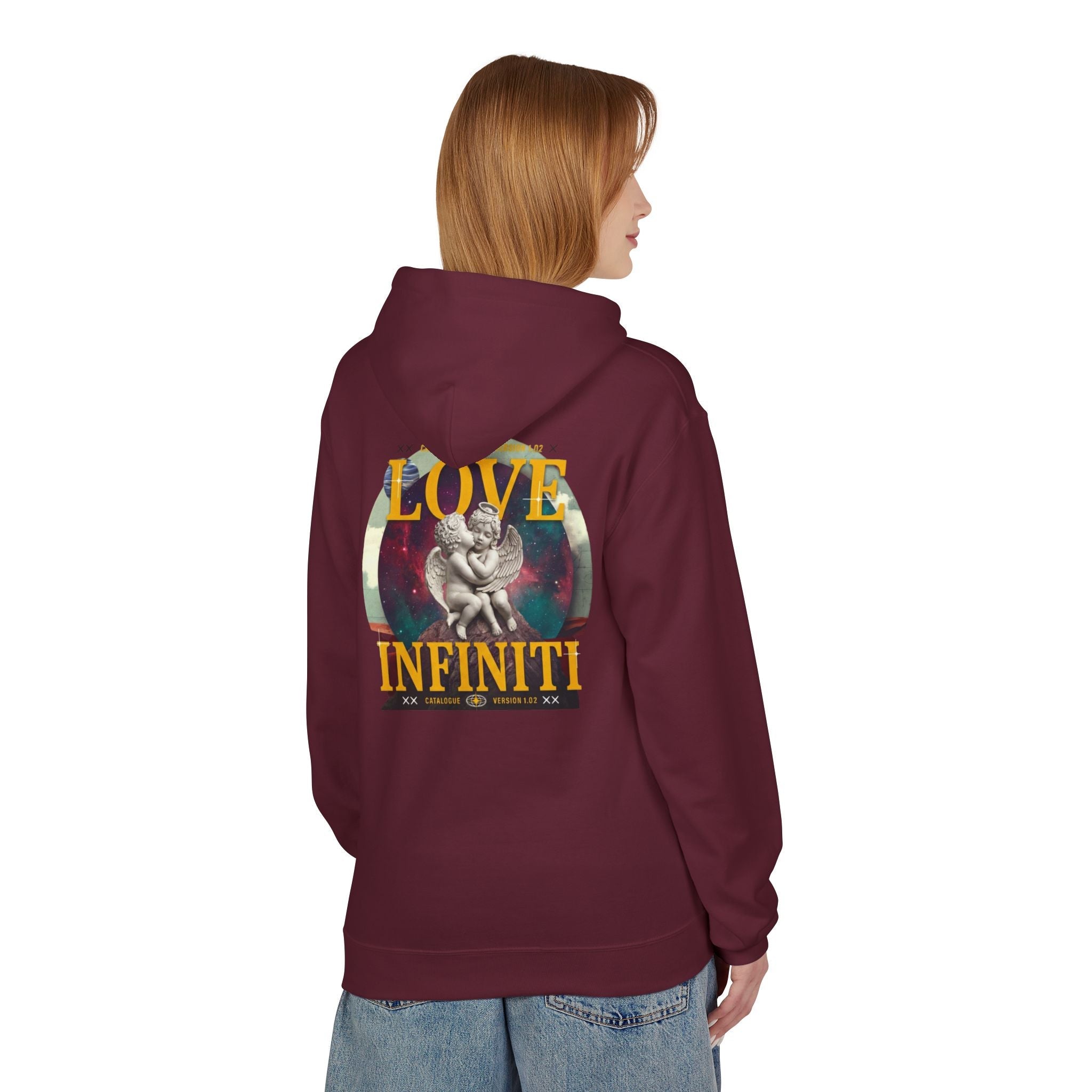 Celestial Love, Infiniti Unisex Couples Hoodie