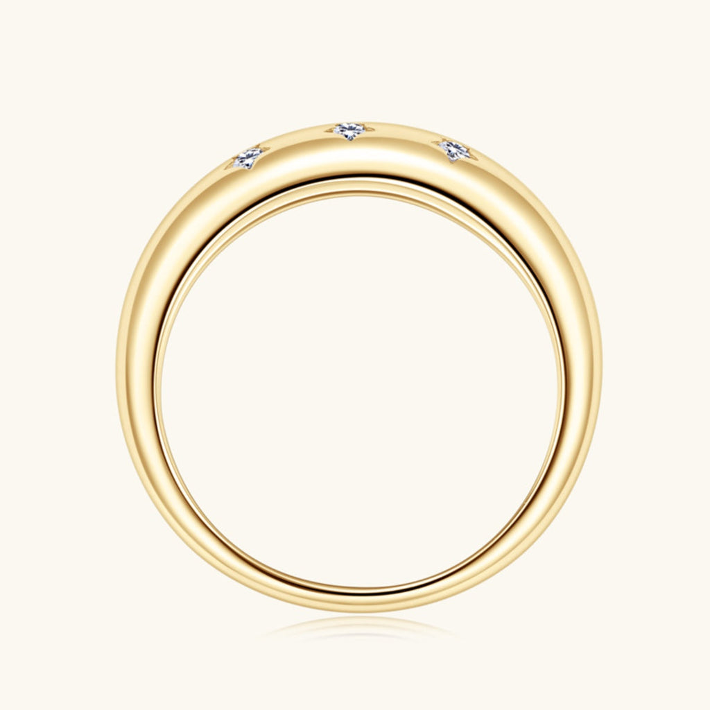 Pure Sterling Silver Inlaid Sparkala™ Star Ring