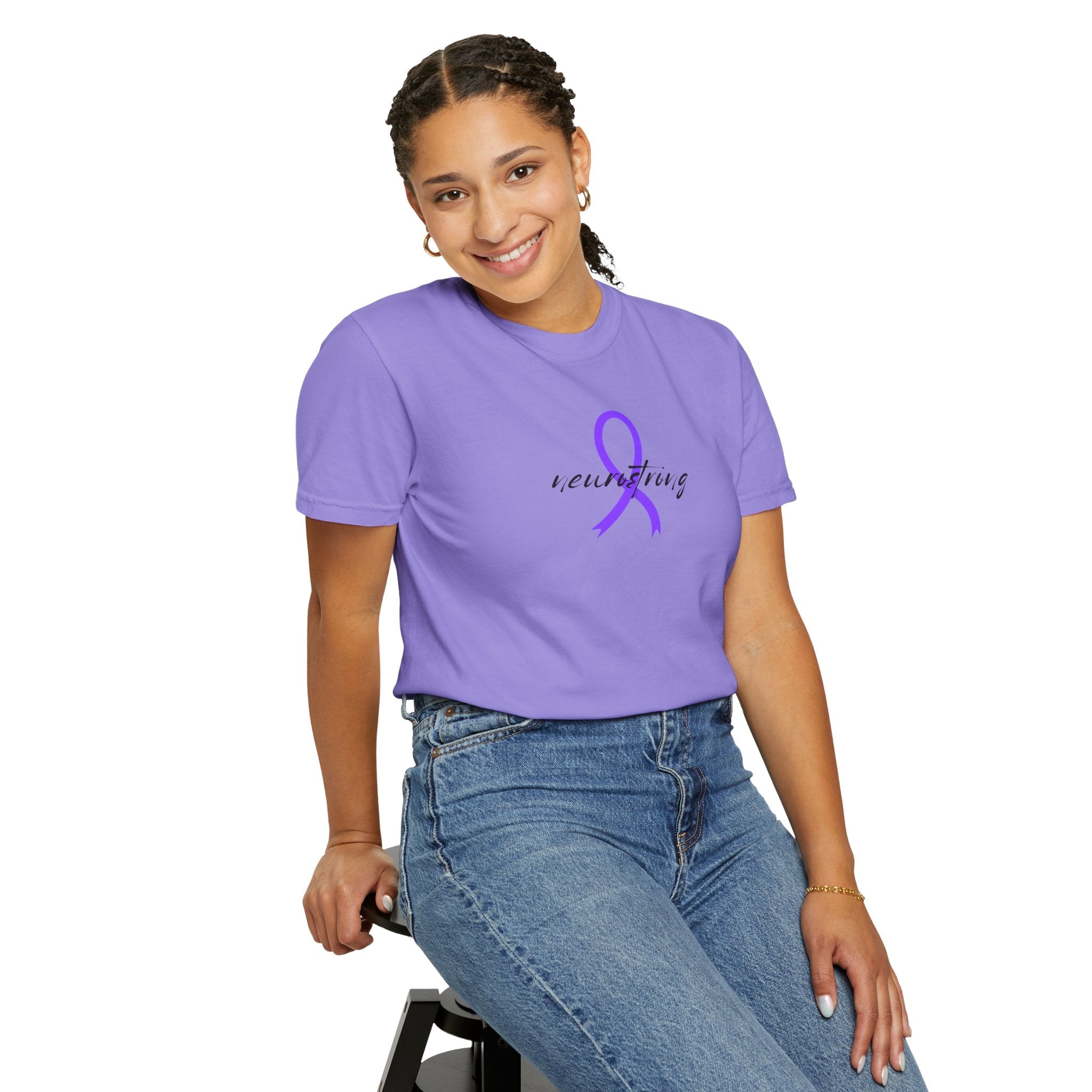 Neurostrong Epilepsy Awareness T-Shirt | Purple Ribbon Tee