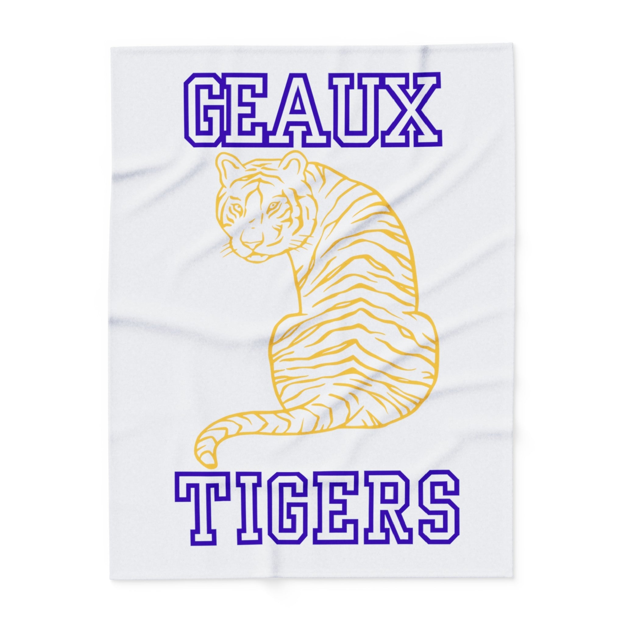 Geaux Tigers White