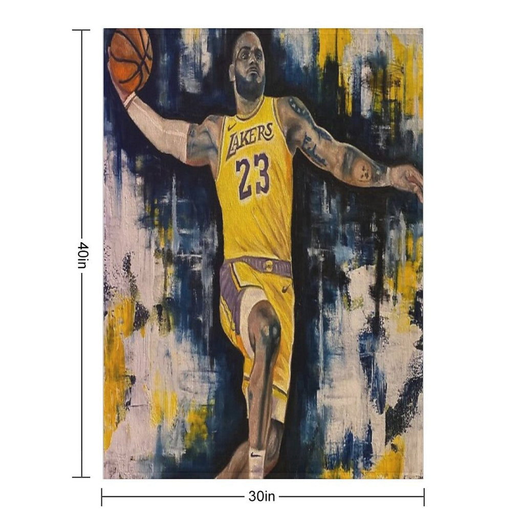 Lebron Dunk Throw Blanket