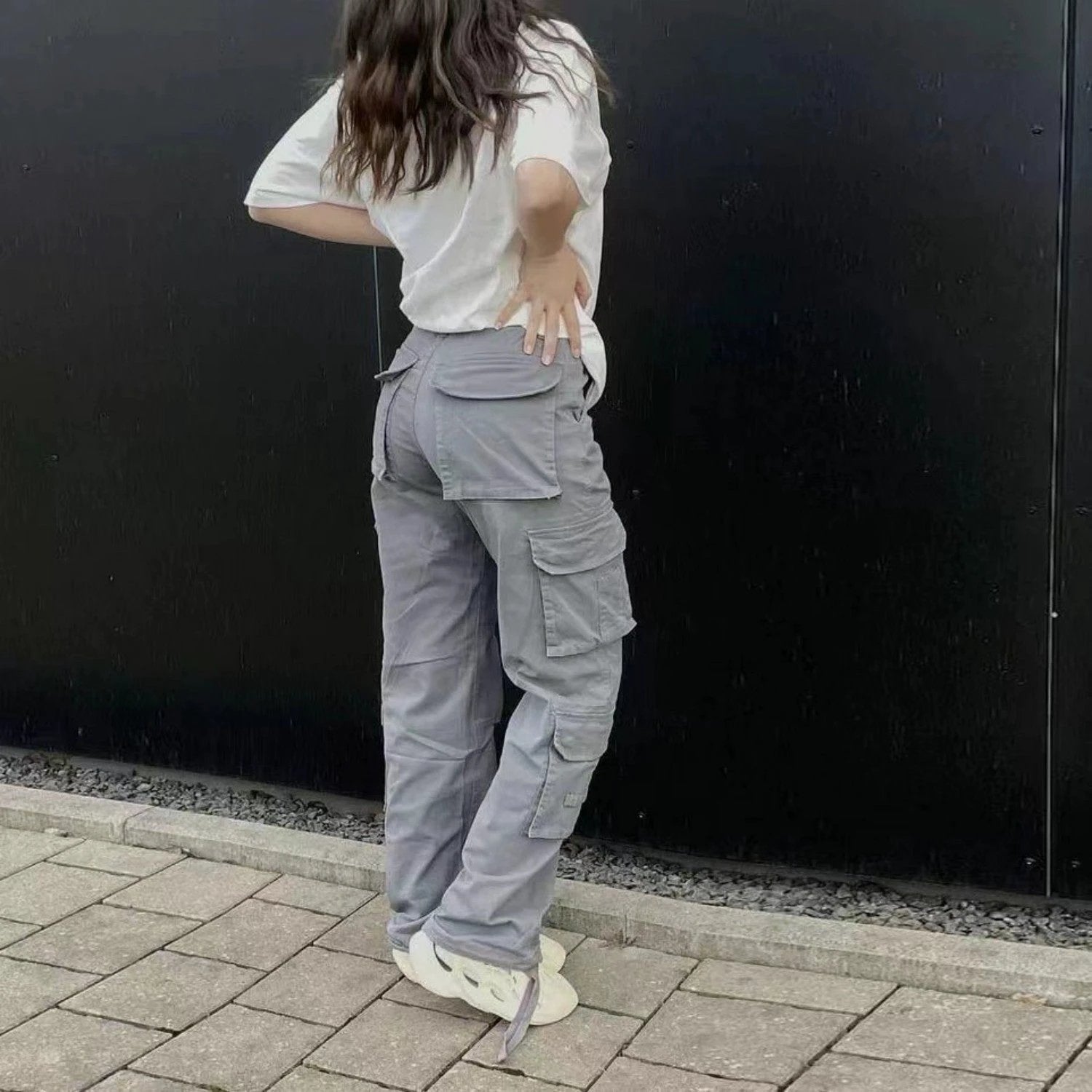 Trendy Workwear Denim Casual Pants For Women