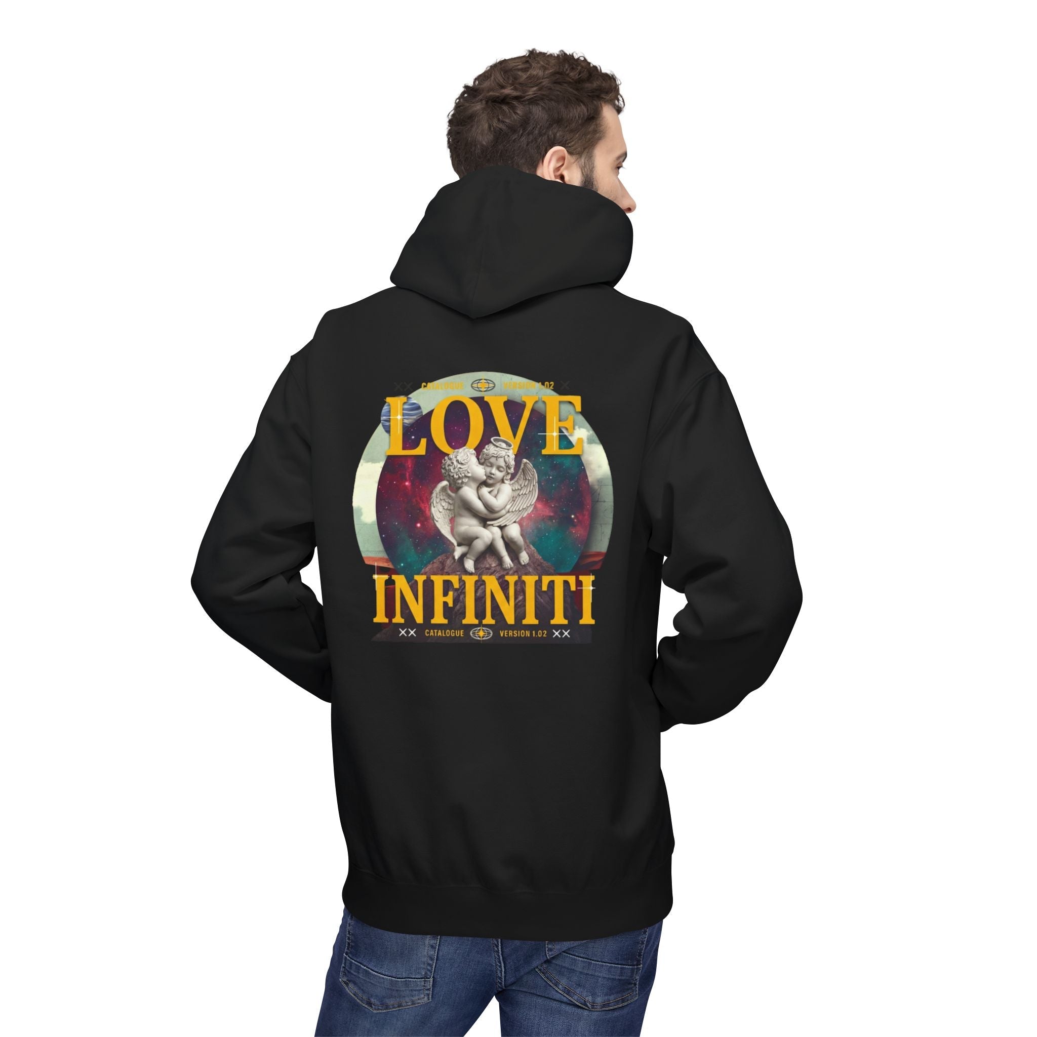 Celestial Love, Infiniti Unisex Couples Hoodie