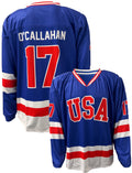 Jack O'Callahan USA Hockey Miracle on Ice 1980 Official Reversible Hockey Jersey