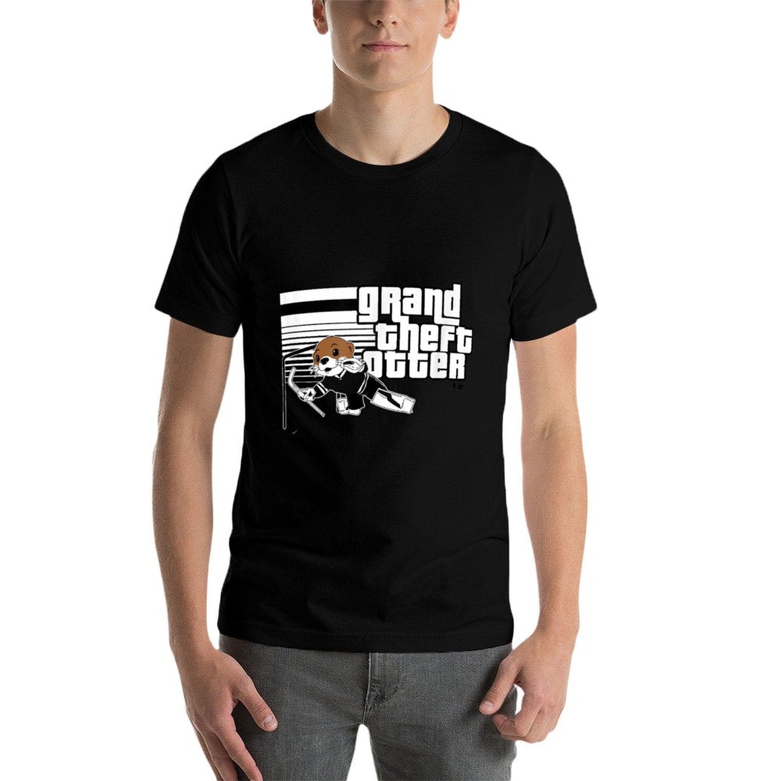 Jake Oettinger - Grand Theft Otter - Dallas Hockey Comfortable T-Shirt