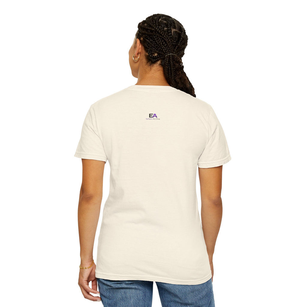 Minimalist Epilepsy Awareness EEG Wave Unisex T-Shirt – Purple Line Design
