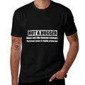 Not A Hugger Funny Im Not A Hugger Definition  Ribbed Collar T-Shirt