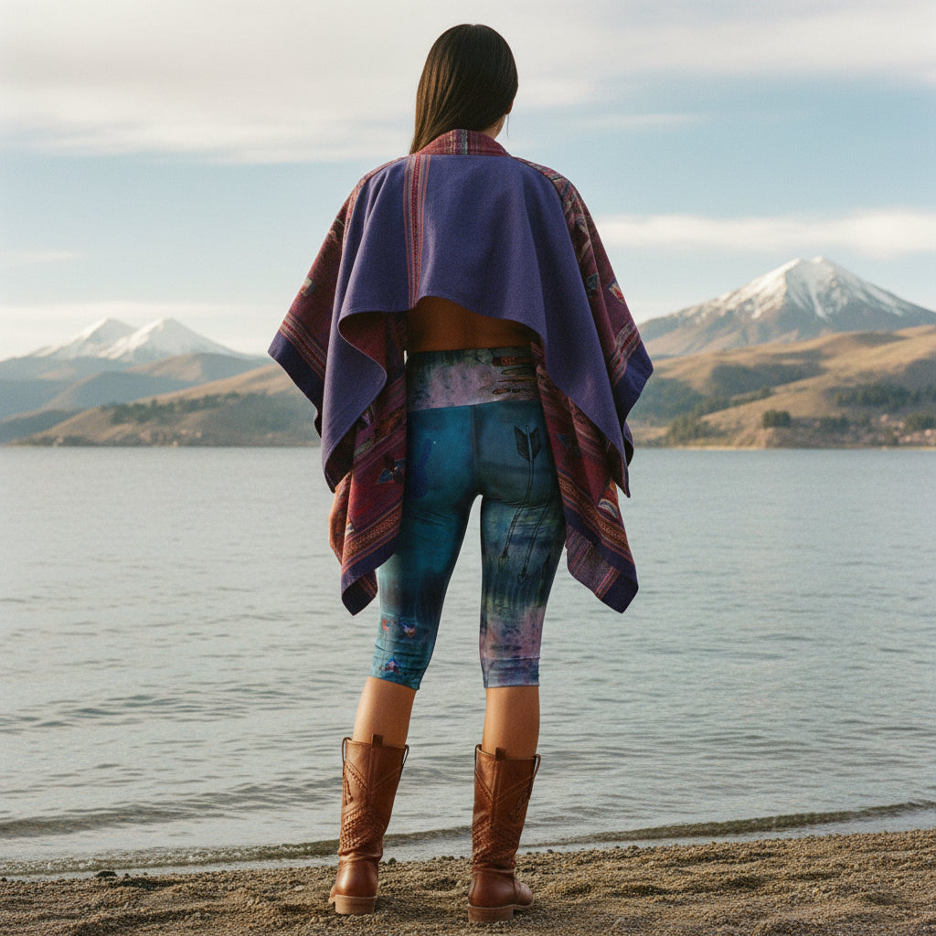 Founding Feathers Capri Leggings